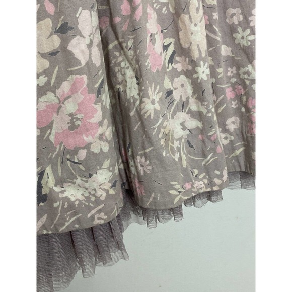 Free People Sunkissed Summer floral tulle open back dress sleeveless Size 2 - Picture 2 of 7